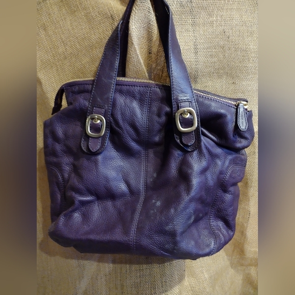 Michael Kors shoulder bag purple leather - Picture 3 of 4